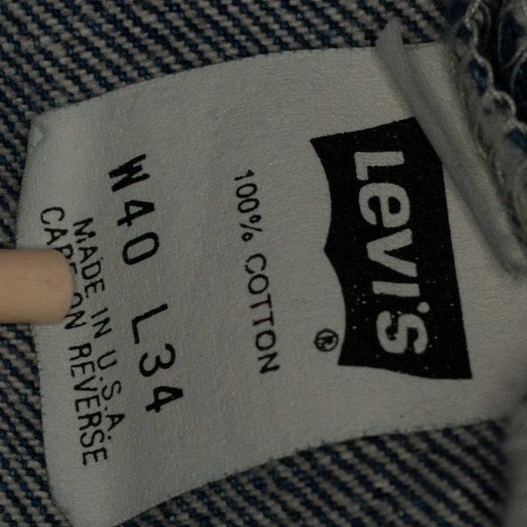 Vintage 80s Deadstock Levi's 501 Light Wash Button Fly Jeans- 40 x 31, USA Made - Picture 14 of 16